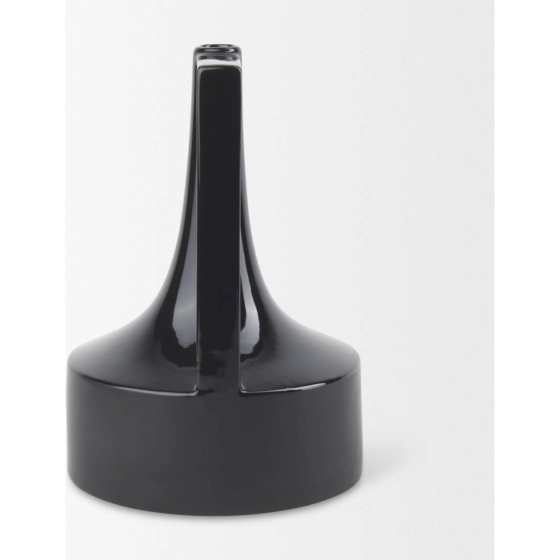 Burton Black Jug Vase by Mercana in black. Made from ceramic in a modern style.
