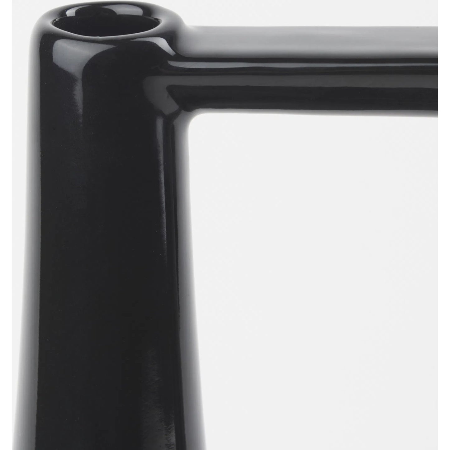 061 SI-2369938 | Closeup | Burton Black Jug Vase by Mercana in black. Made from ceramic in a modern style.