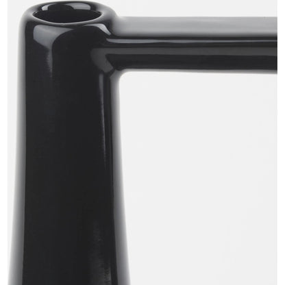 Burton Black Jug Vase by Mercana in black. Made from ceramic in a modern style.