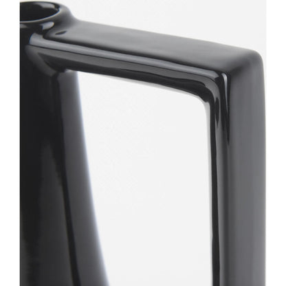Burton Black Jug Vase by Mercana in black. Made from ceramic in a modern style.