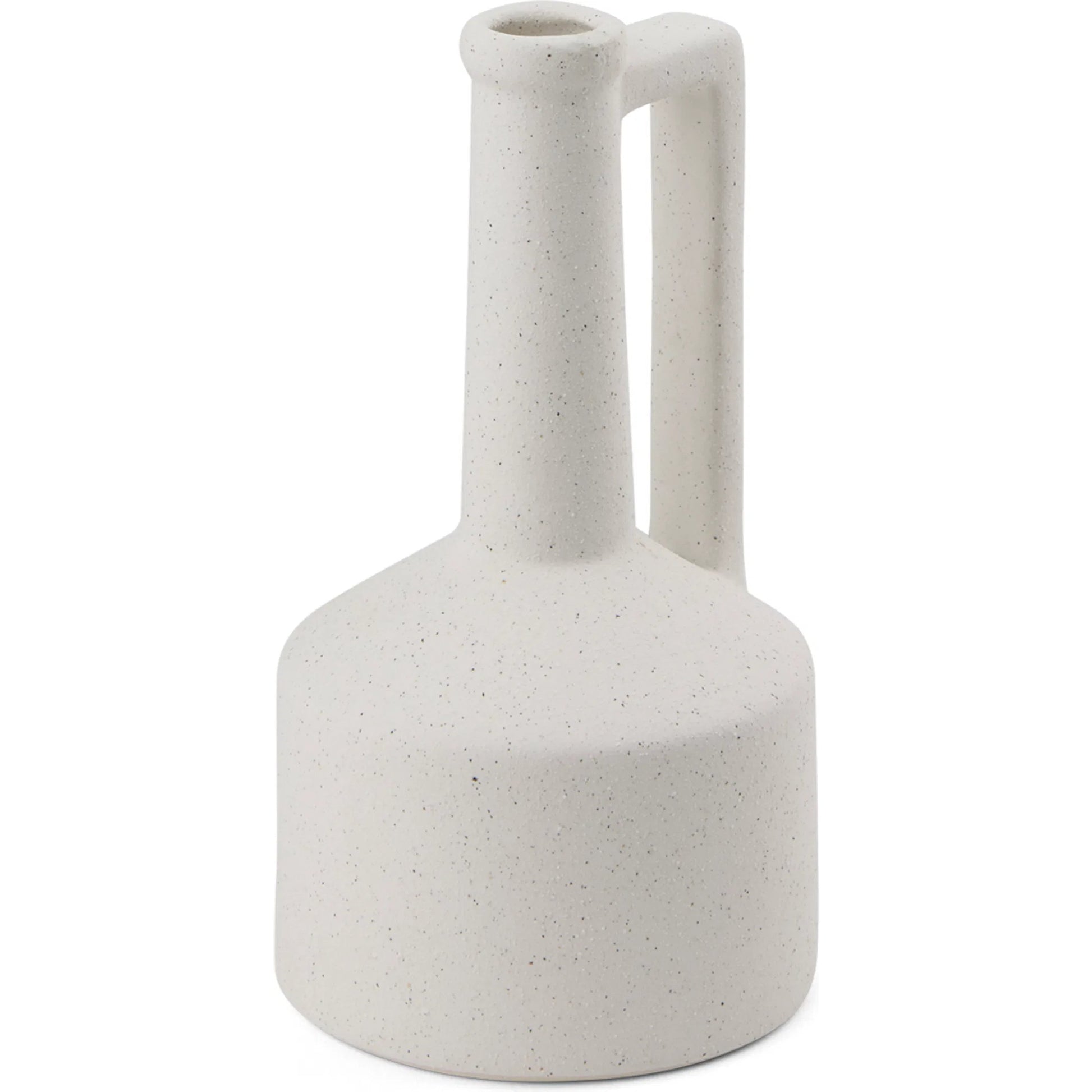 Burton White Jug Vase by Mercana in white. Made from ceramic in a modern style.