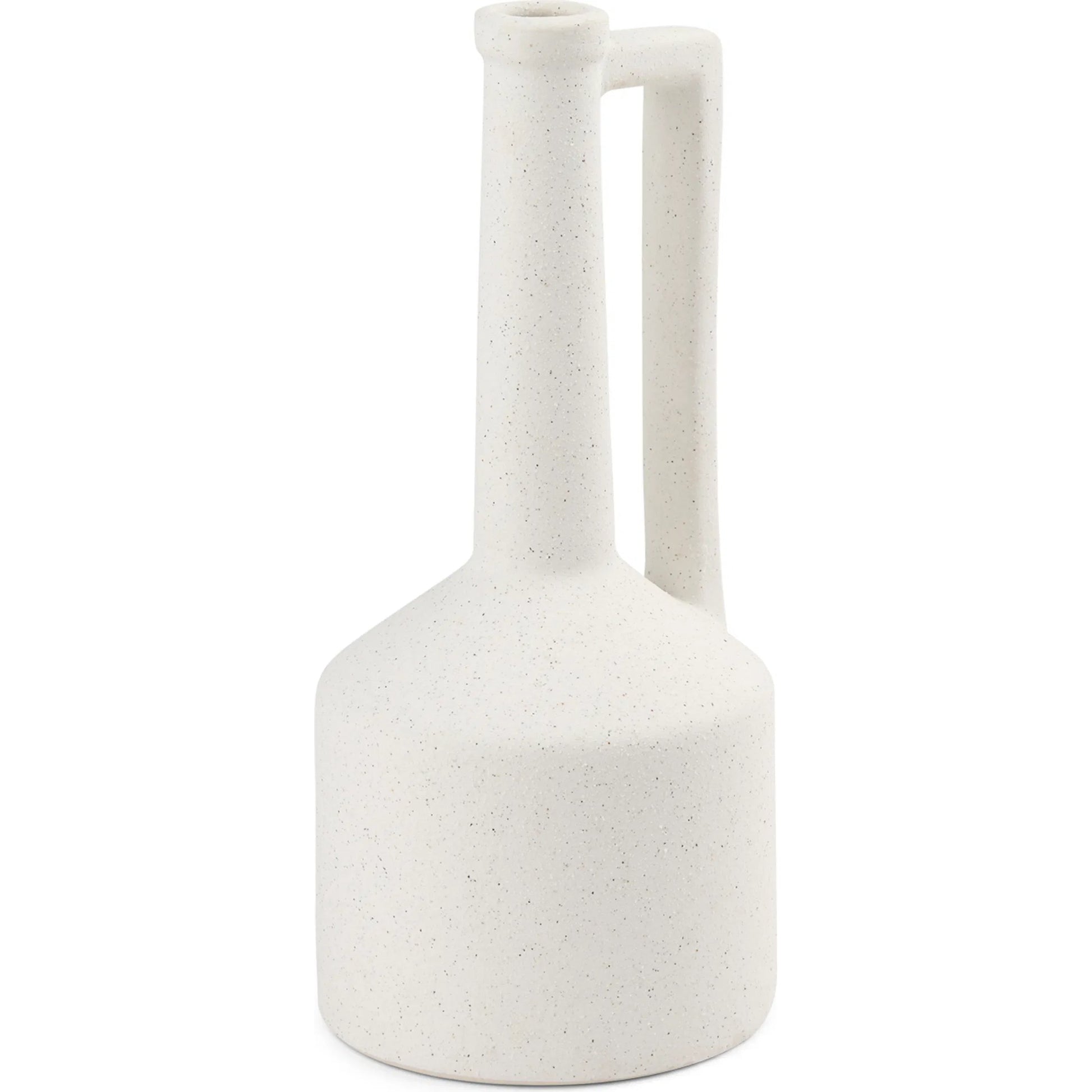 Burton White Jug Vase by Mercana in white. Made from ceramic in a modern style.