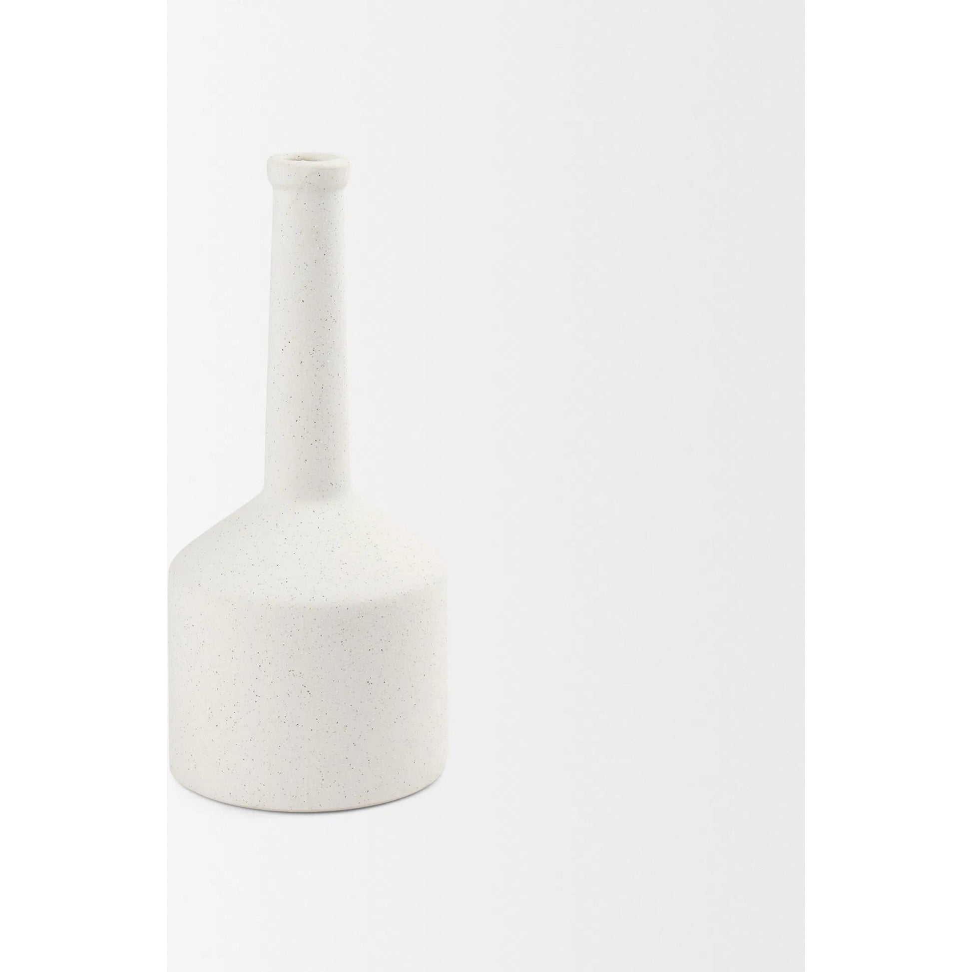 Burton White Jug Vase by Mercana in white. Made from ceramic in a modern style.