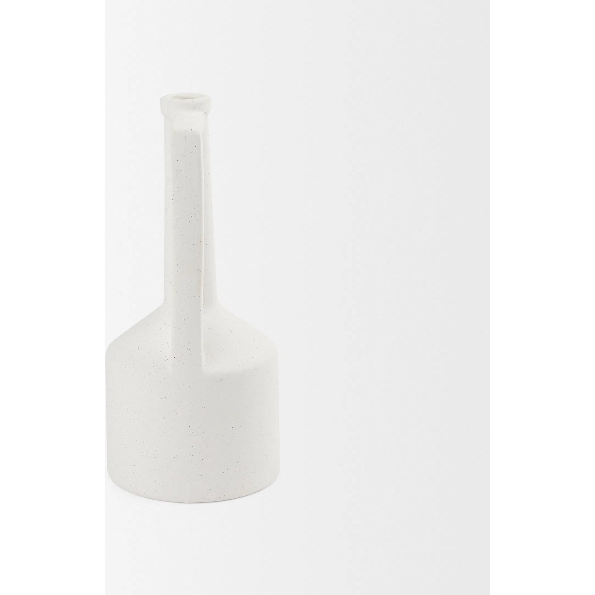 Burton White Jug Vase by Mercana in white. Made from ceramic in a modern style.