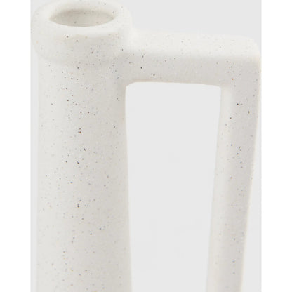 Burton White Jug Vase by Mercana in white. Made from ceramic in a modern style.