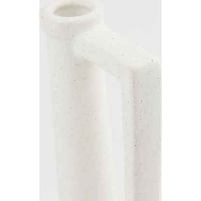 Burton White Jug Vase by Mercana in white. Made from ceramic in a modern style.