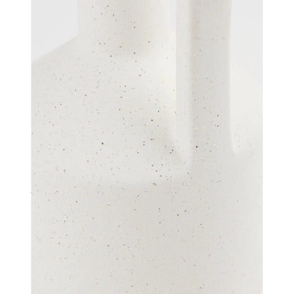 Burton White Jug Vase by Mercana in white. Made from ceramic in a modern style.