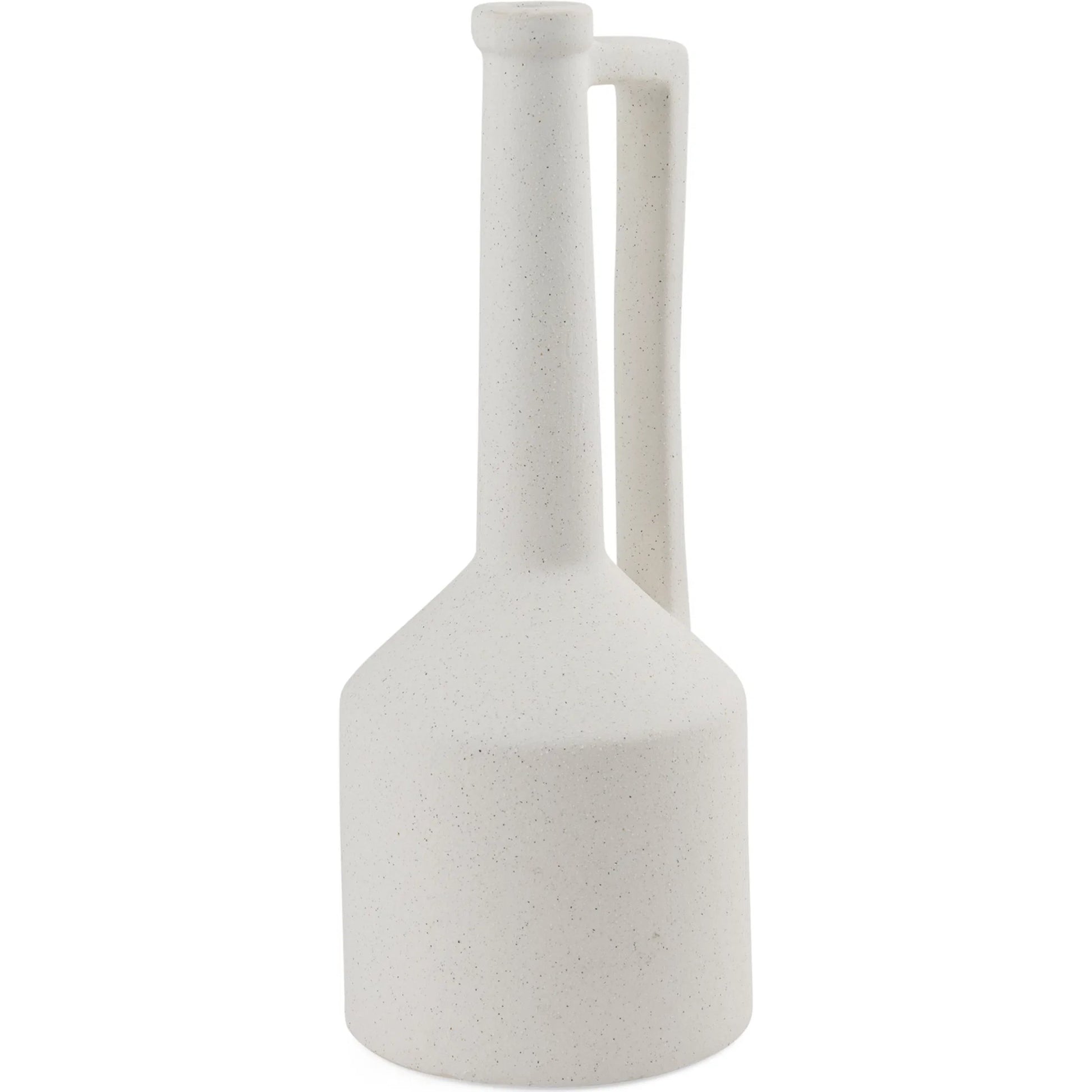 Burton White Jug Vase by Mercana in white. Made from ceramic in a modern style.