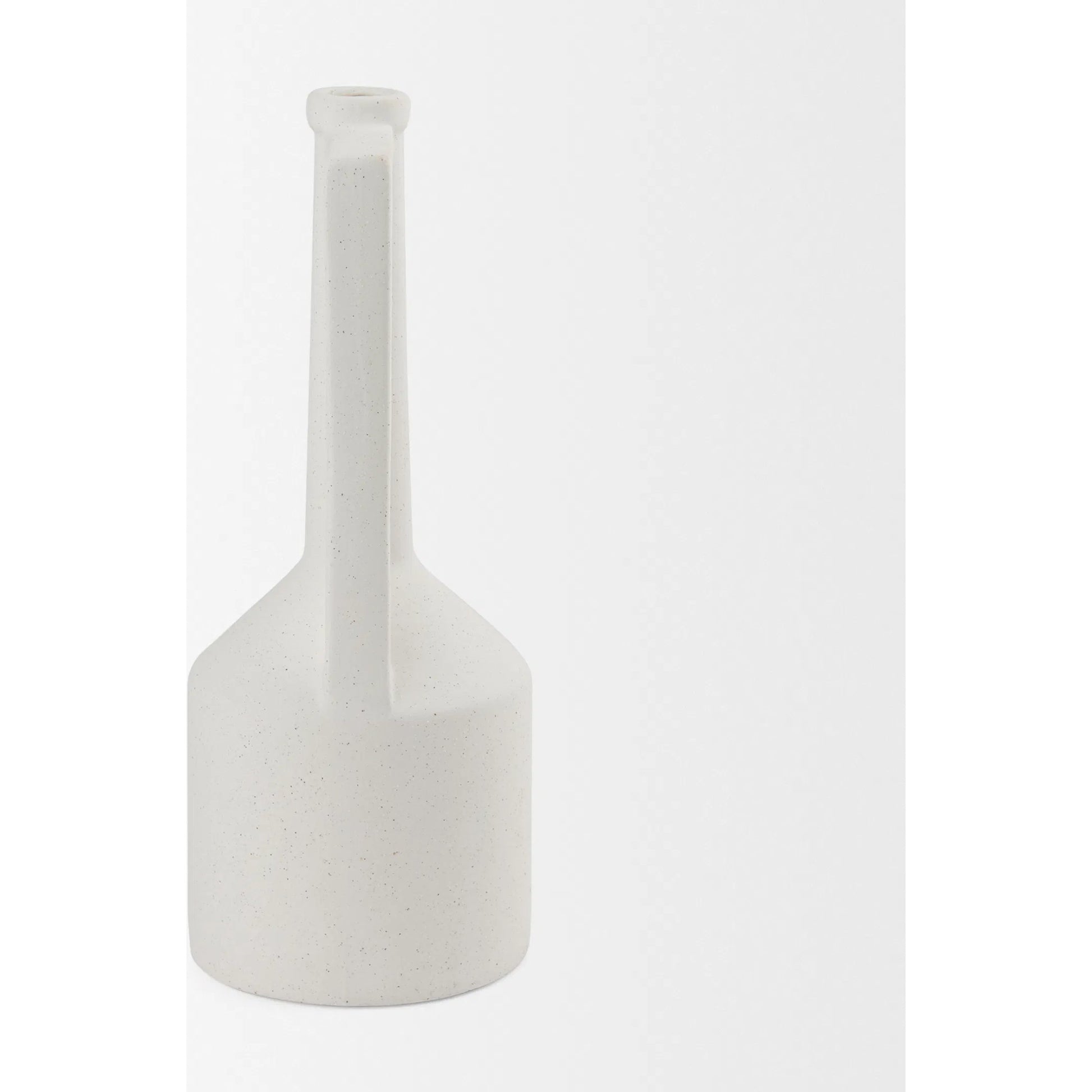Burton White Jug Vase by Mercana in white. Made from ceramic in a modern style.