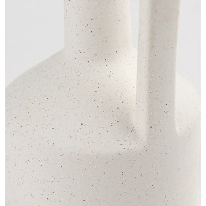 Burton White Jug Vase by Mercana in white. Made from ceramic in a modern style.