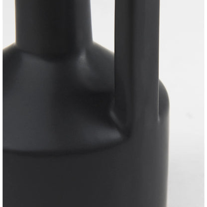 Burton Matte Black Jug Vase by Mercana in black. Made from ceramic in a modern style.