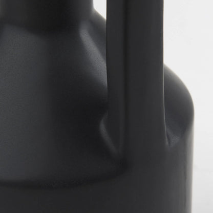 Burton Matte Black Jug Vase by Mercana in black. Made from ceramic in a modern style.