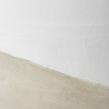 Amos Color Blocked Floor Vase by Mercana in white. Made from ceramic in a transitional style.