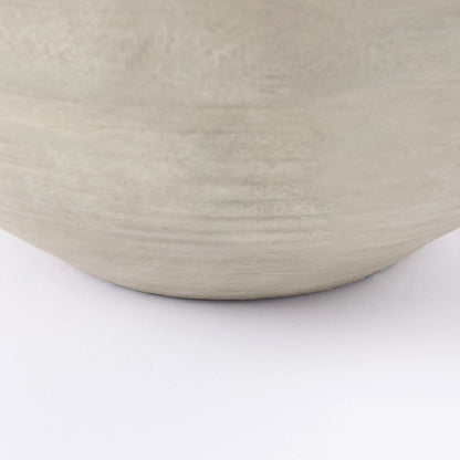 Amos Color Blocked Floor Vase by Mercana in white. Made from ceramic in a transitional style.