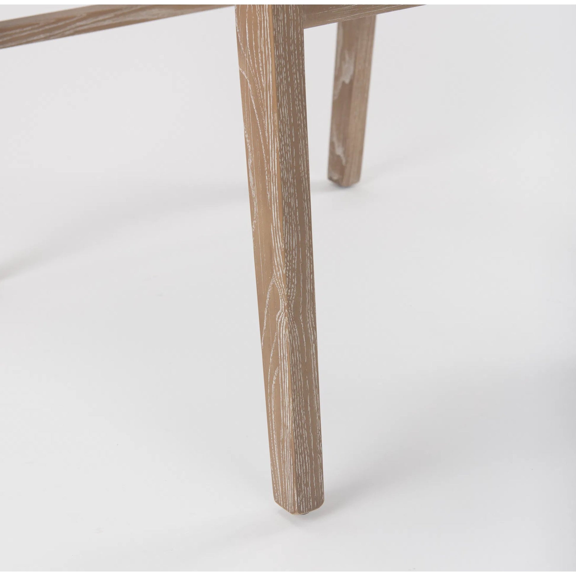 Tahoe Dining Chair by Mercana in cream, dark brown. Made from fabric in a unique style.