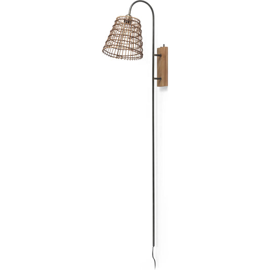 Kiley Sconce by Mercana in brown. Made from metal in a unique style.