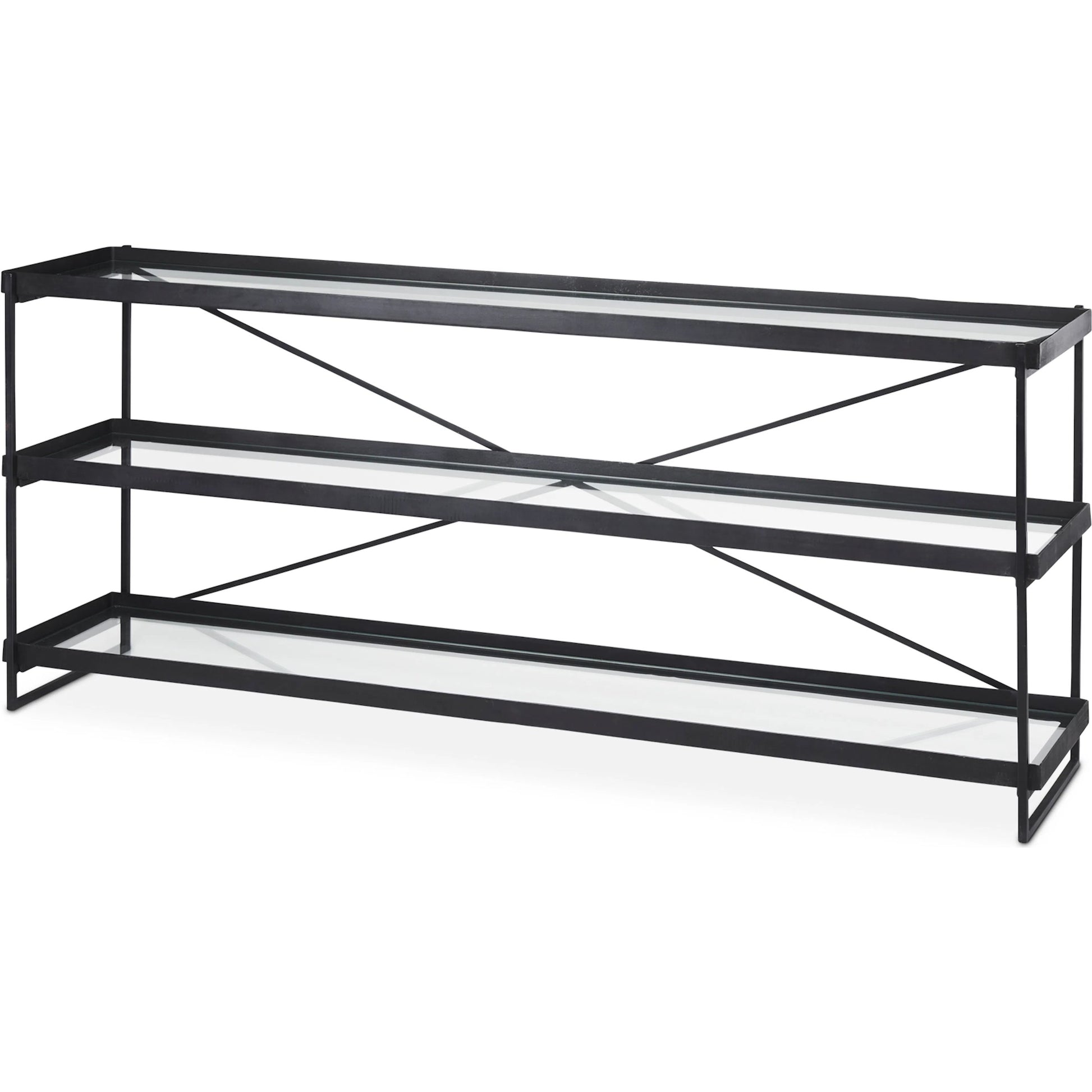 Trey Console Table by Mercana. Made from iron in a transitional style.