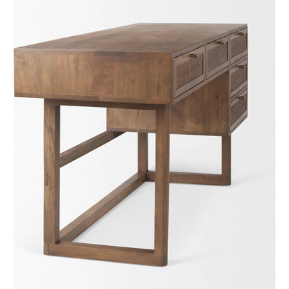 Grier Office Desk by Mercana. Made from solid wood in a unique style.