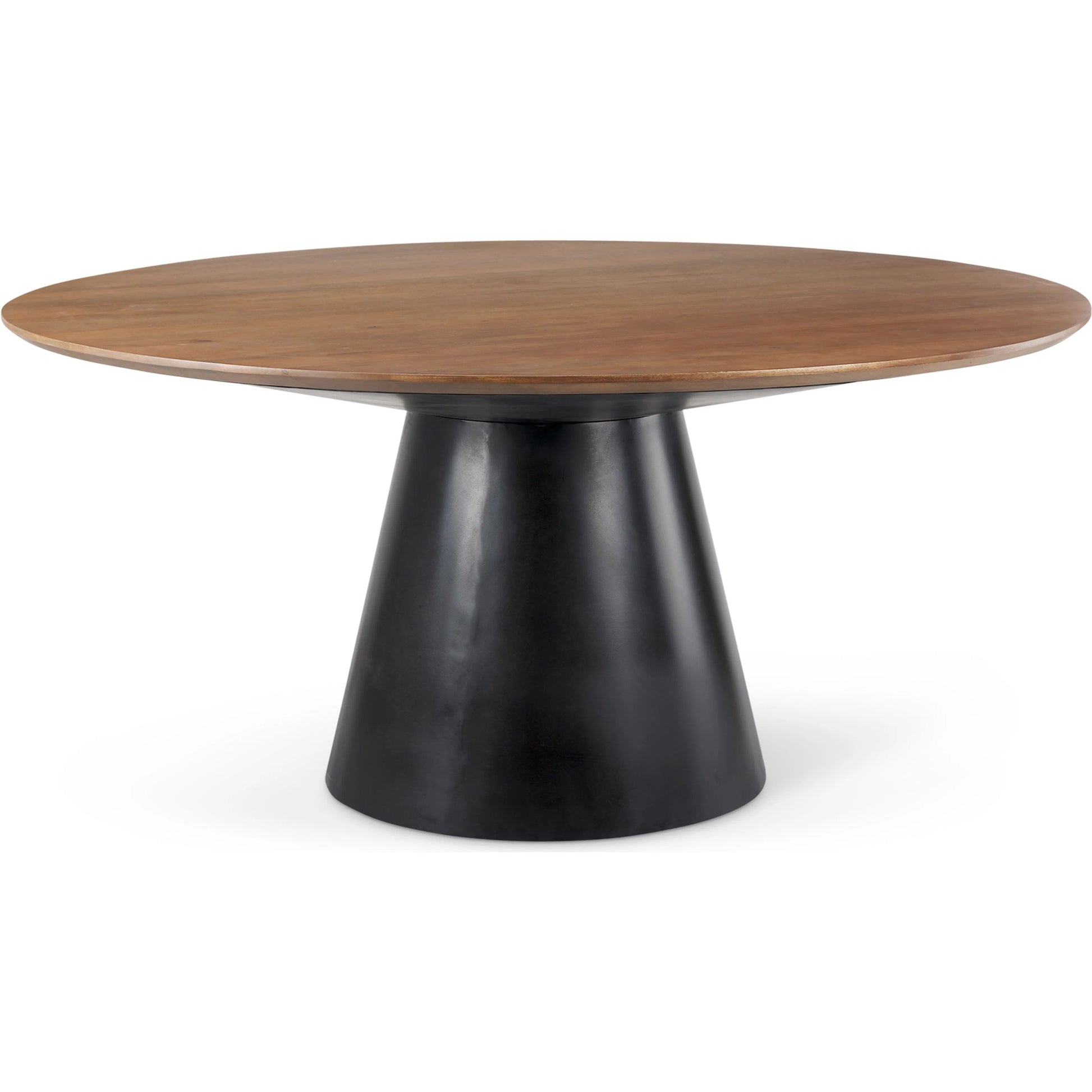 Mitchell Dining Table by Mercana in black. Made from solid wood in a transitional style.