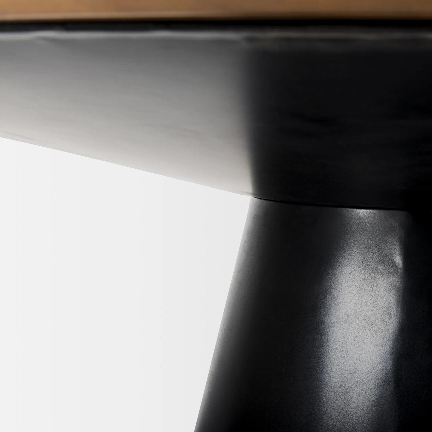 010 SI-2369864 | Closeup | Mitchell Dining Table by Mercana in black. Made from solid wood in a transitional style.