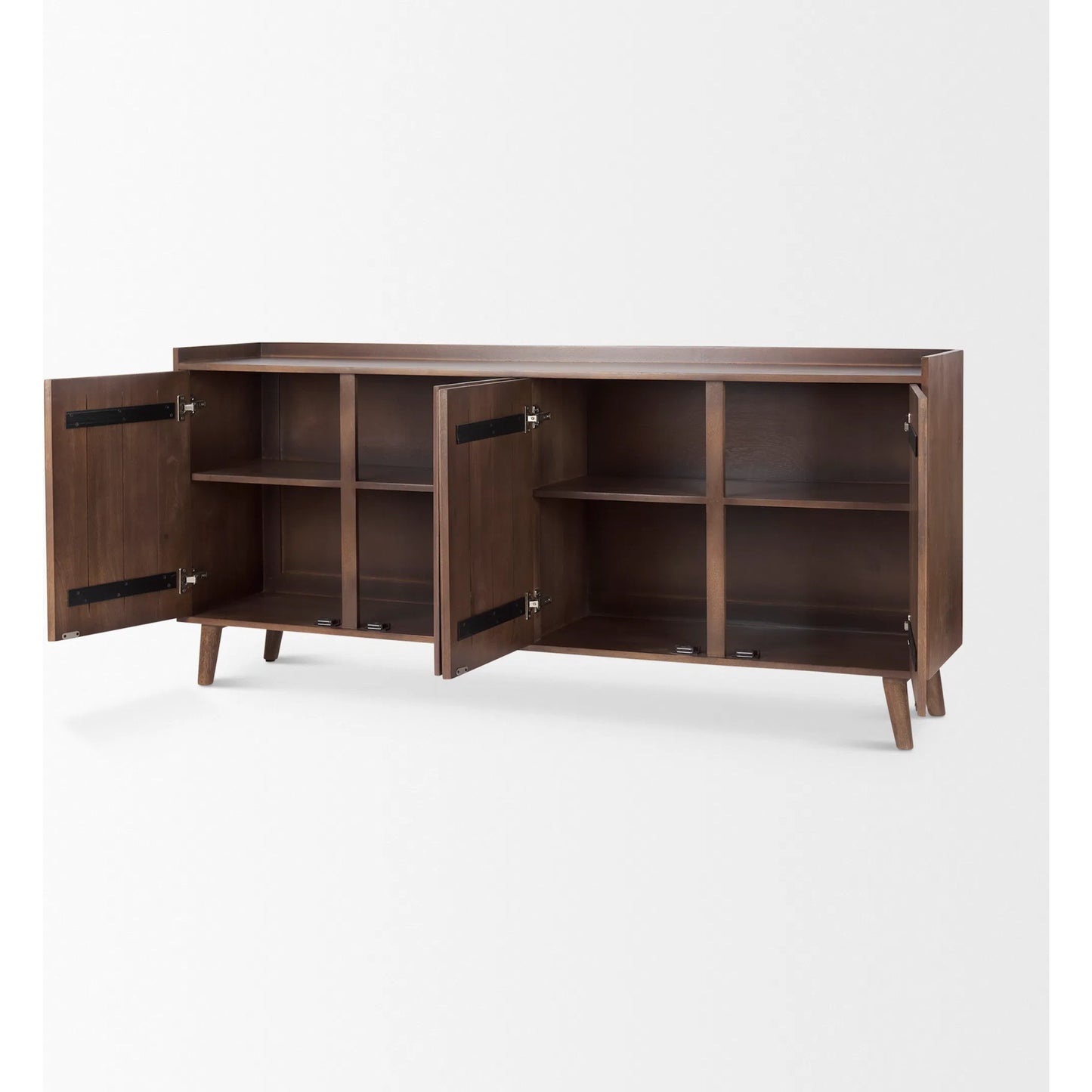 017 SI-2369912 | Closeup | Lillie Sideboard by Mercana in brown. Made from solid wood in a transitional style.