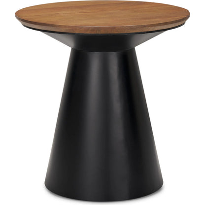 Mitchell Side Table by Mercana in black. Made from metal in a unique style.