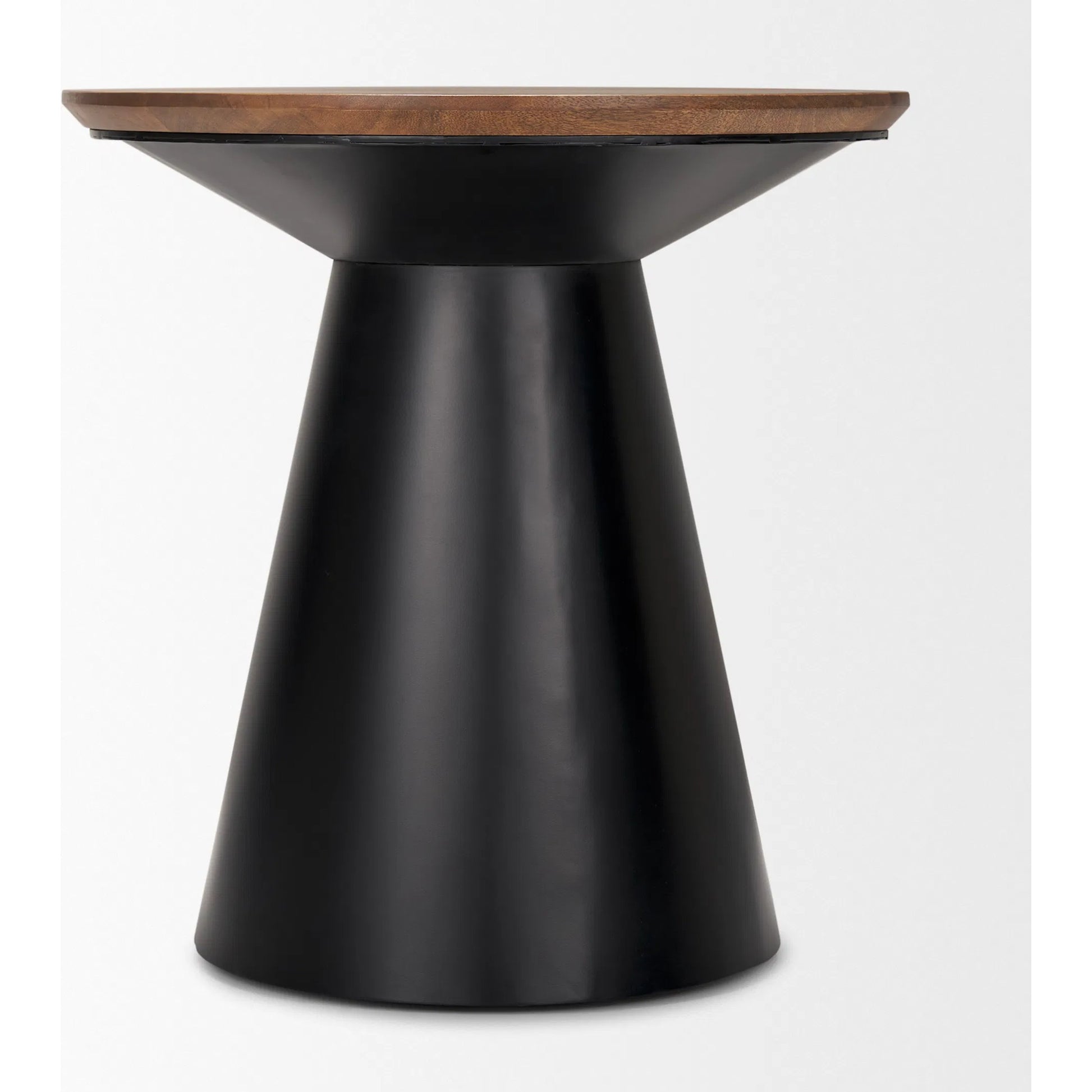 Mitchell Side Table by Mercana in black. Made from metal in a unique style.