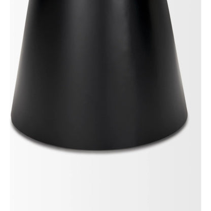 Mitchell Side Table by Mercana in black. Made from metal in a unique style.