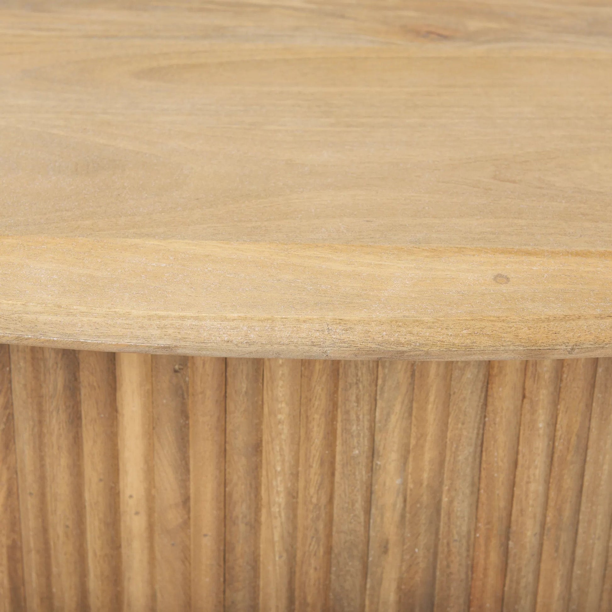 Terra Oval Coffee Table by Mercana. Made from solid wood in a traditional style.