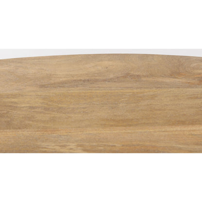 Terra Oval Coffee Table by Mercana. Made from solid wood in a traditional style.
