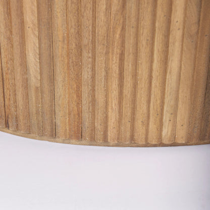 Terra Oval Coffee Table by Mercana. Made from solid wood in a traditional style.