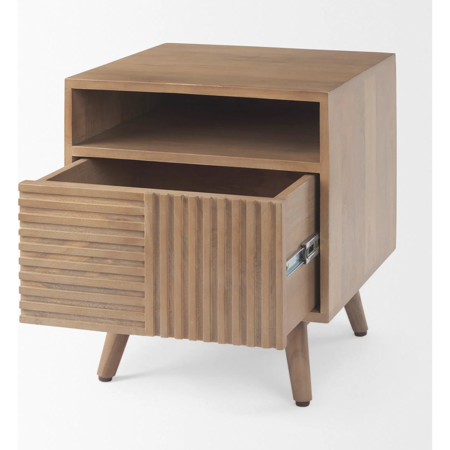 016 SI-2369862 | Additional Silo | Sable End Table by Mercana in brown. Made from solid wood in a transitional style.