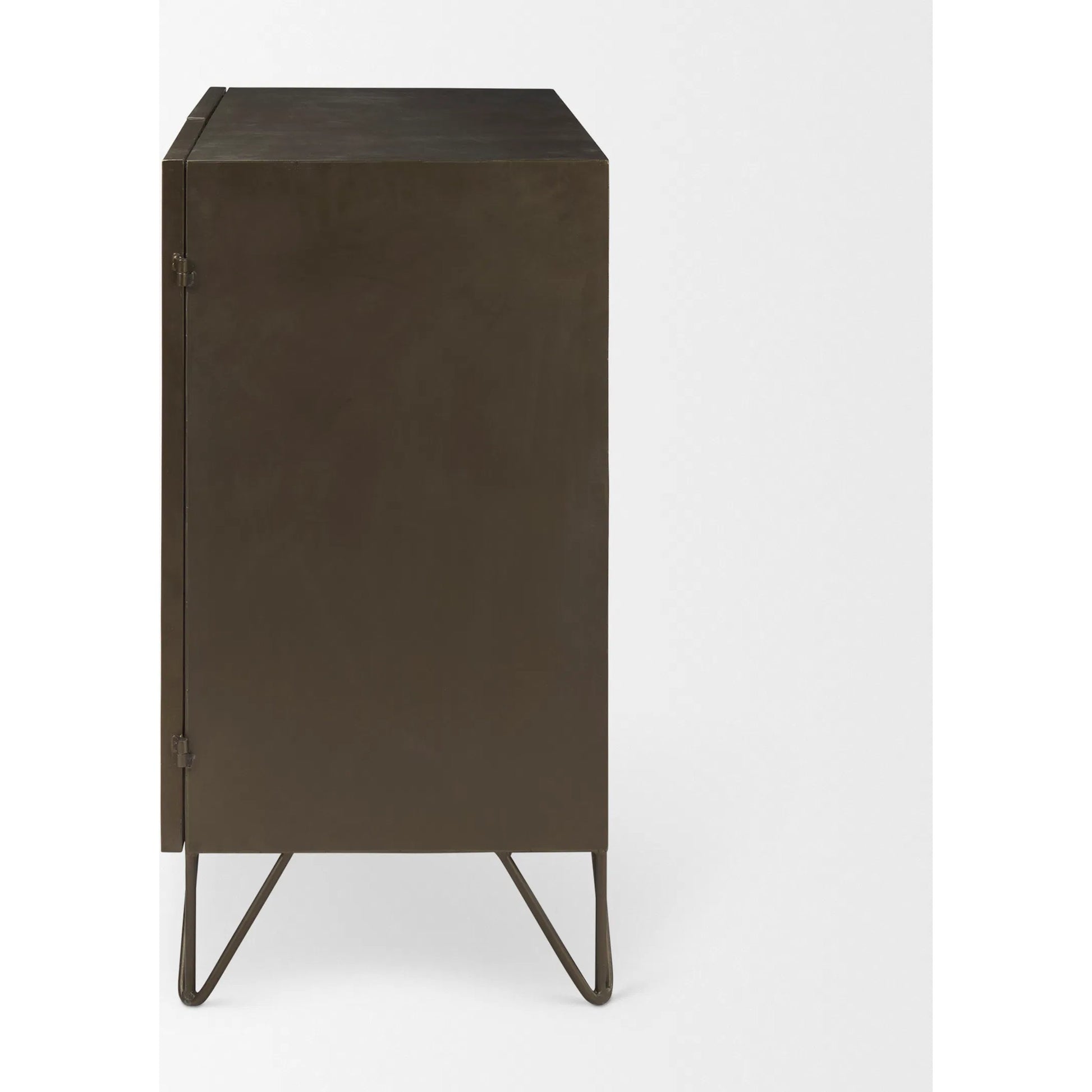 Pandora Accent Cabinet by Mercana in brown. Made from iron in a unique style.