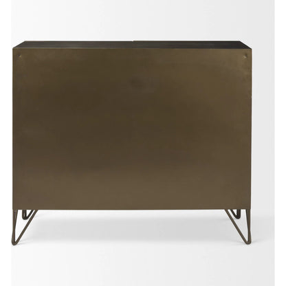 Pandora Accent Cabinet by Mercana in brown. Made from iron in a unique style.