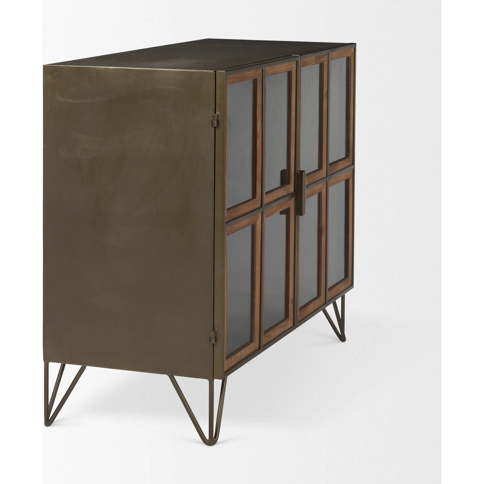 Pandora Accent Cabinet by Mercana in brown. Made from iron in a unique style.