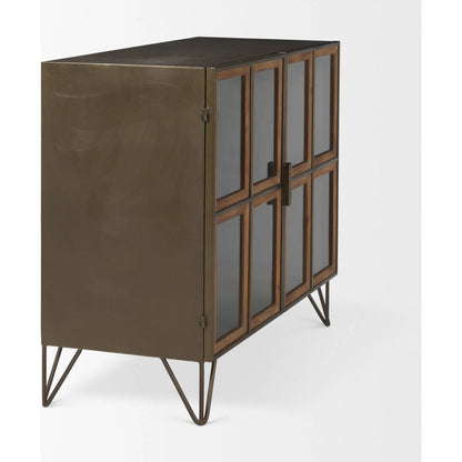 Pandora Accent Cabinet by Mercana in brown. Made from iron in a unique style.