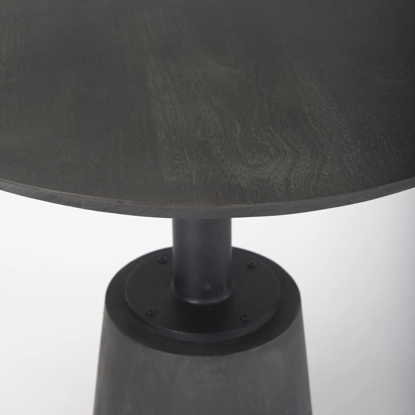 027 SI-2369894 | Closeup | Maxwell Bistro Table by Mercana. Made from solid wood in a modern style.