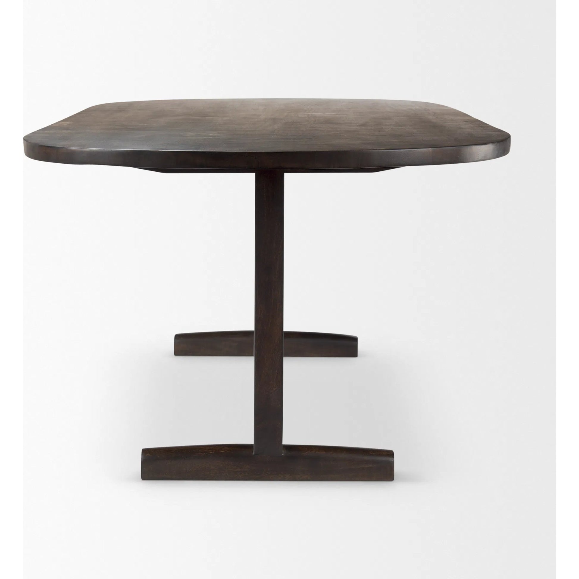 Viktor Dining Table by Mercana in light brown. Made from solid wood in a transitional style.