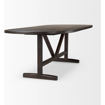Viktor Dining Table by Mercana. Made from solid wood in a transitional style.