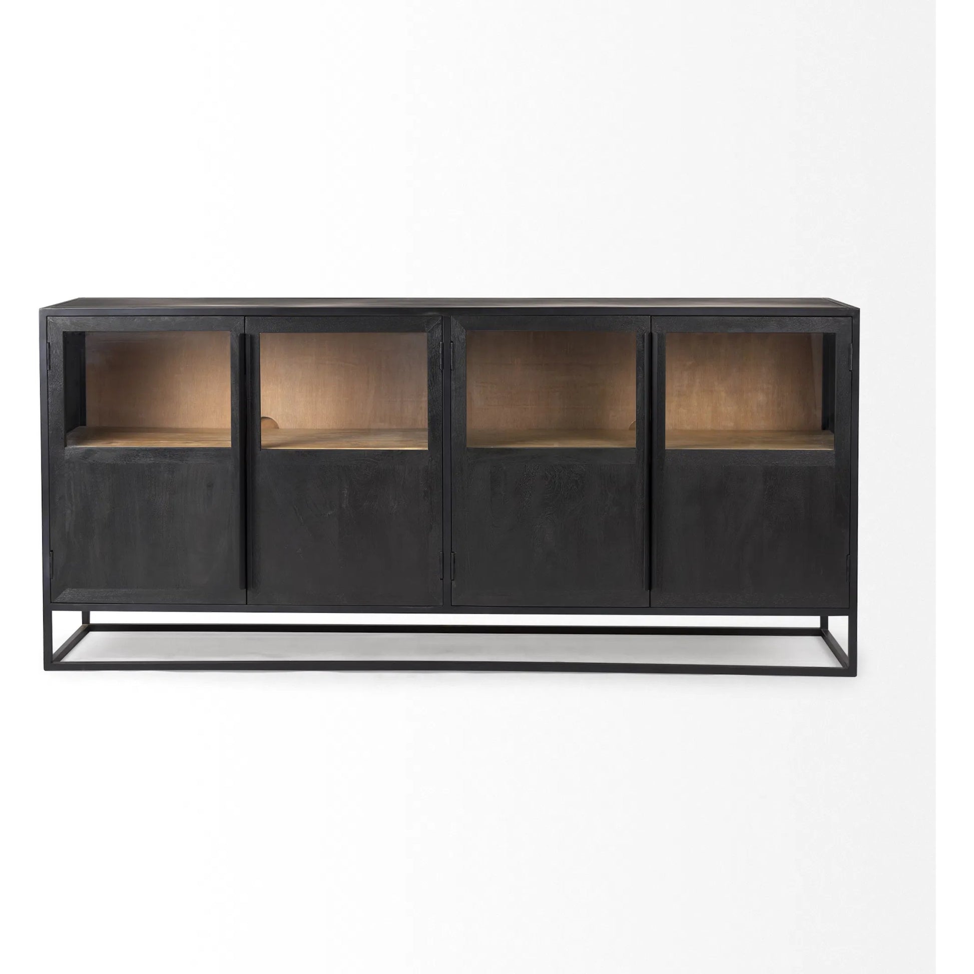 Sloan Sideboard by Mercana in black. Made from iron in a unique style.