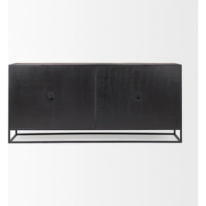 Sloan Sideboard by Mercana in black. Made from iron in a unique style.