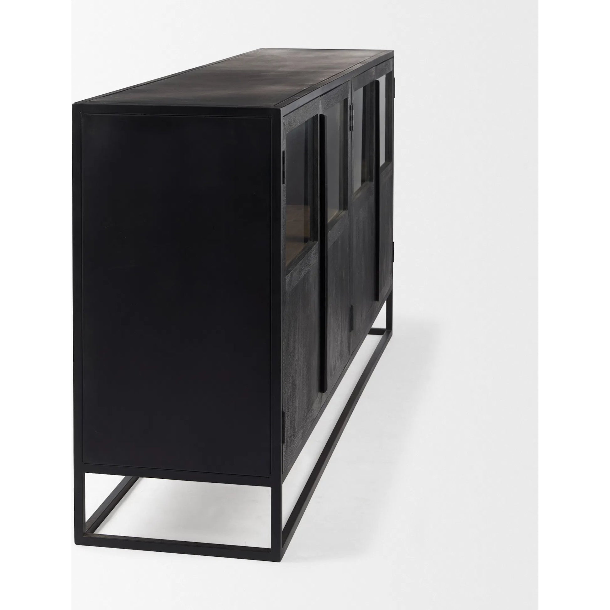 Sloan Sideboard by Mercana in black. Made from iron in a unique style.