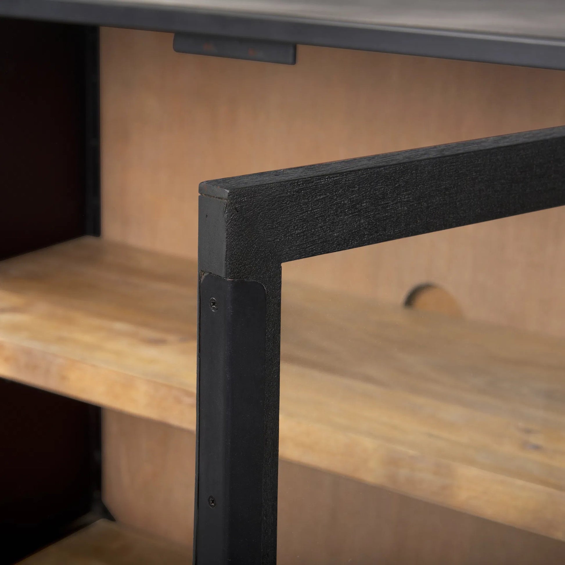 Sloan Sideboard by Mercana in black. Made from iron in a unique style.