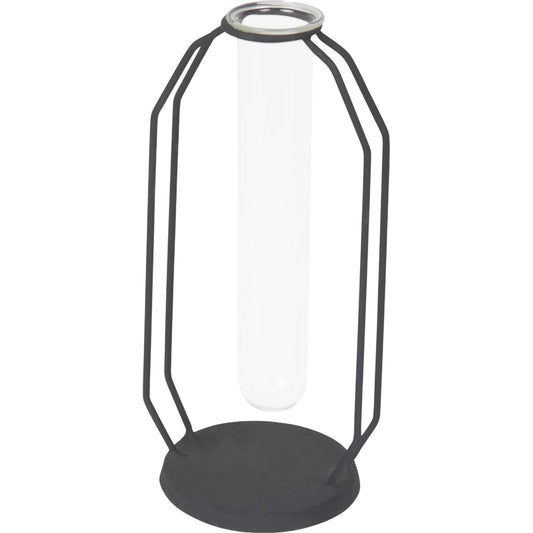 Aria Glass Vase by Mercana in black. Made from metal in a unique style.
