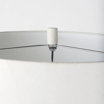 Melanie Table Lamp by Mercana in white. Made from ceramic in a modern style.