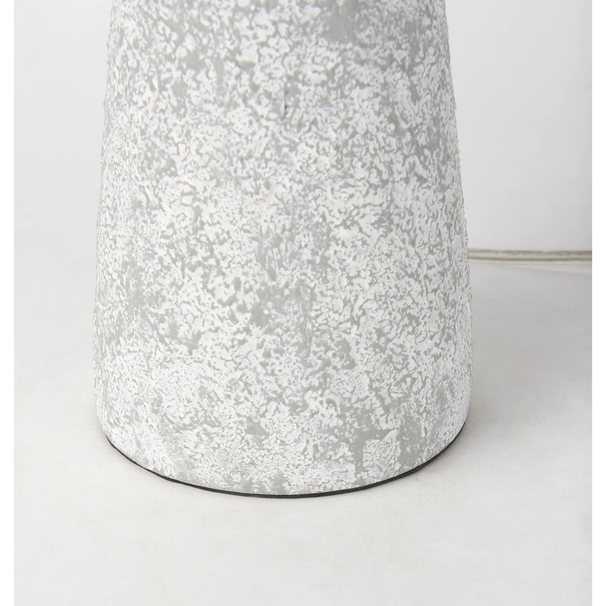 Julia Table Lamp by Mercana in gray. Made from concrete in a modern style.