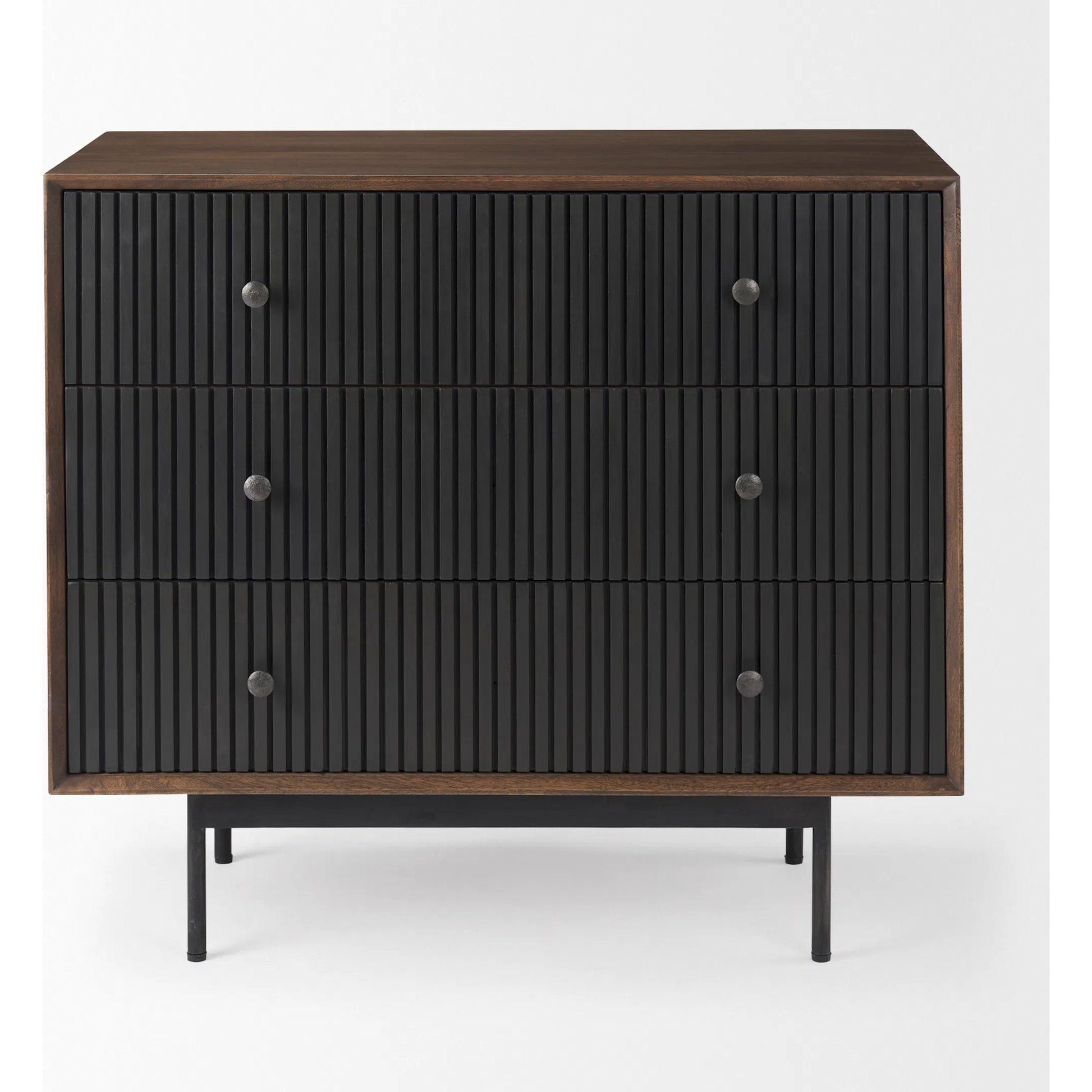 Grace Accent Cabinet by Mercana in brown. Made from solid wood in a modern style.