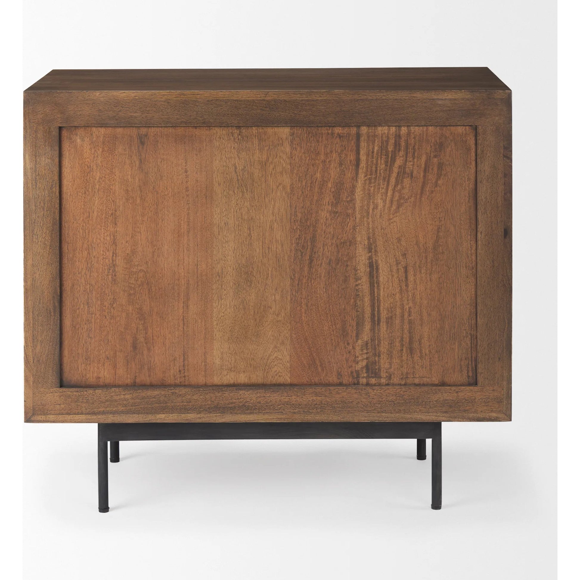 Grace Accent Cabinet by Mercana in brown. Made from solid wood in a modern style.
