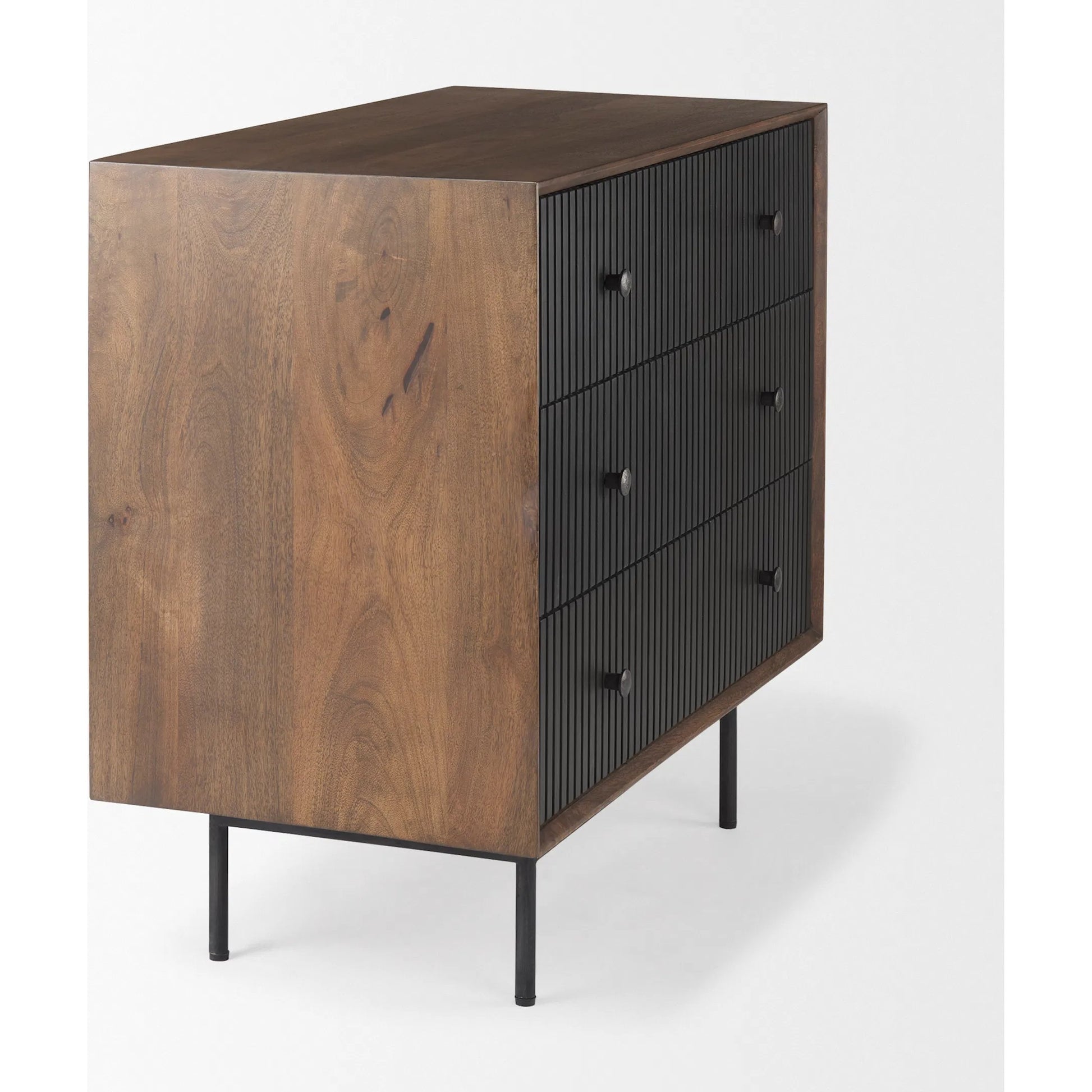 Grace Accent Cabinet by Mercana in brown. Made from solid wood in a modern style.