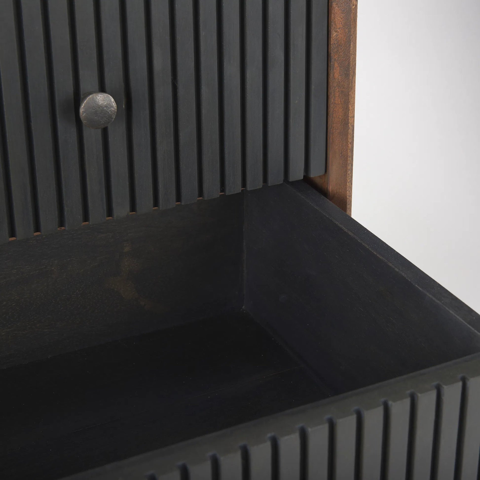 Grace Accent Cabinet by Mercana in brown. Made from solid wood in a modern style.